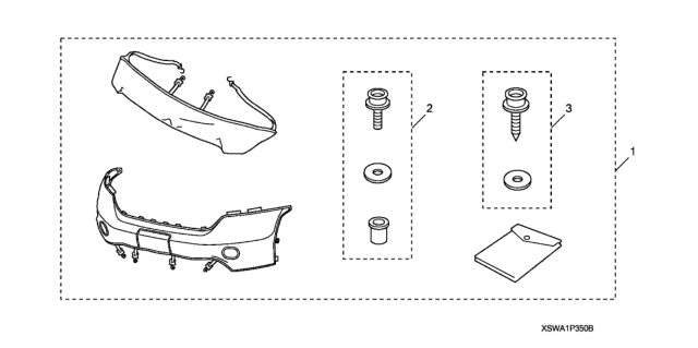 2010 Honda CR-V 5 Door EX-L (2WD) KA 5AT Nose Mask (Full) Diagram