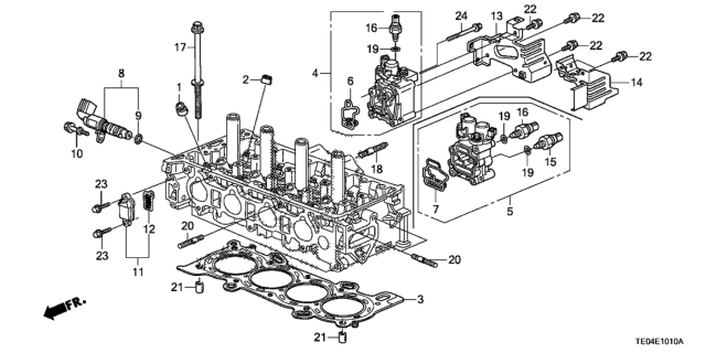 2008 Honda Accord Spool Valve (L4) Diagram