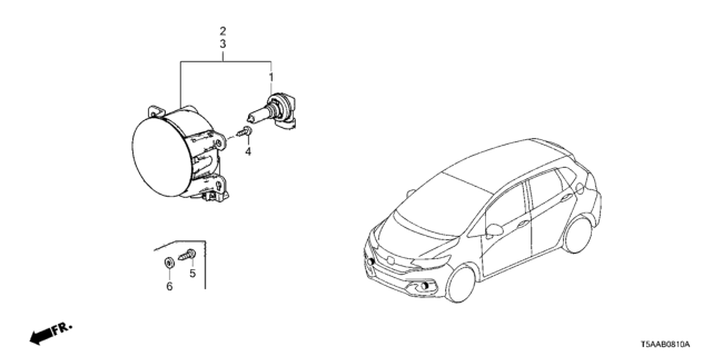 2019 Honda Fit Screw, Tapping (6X15) (Po) Diagram for 90113-T5A-000