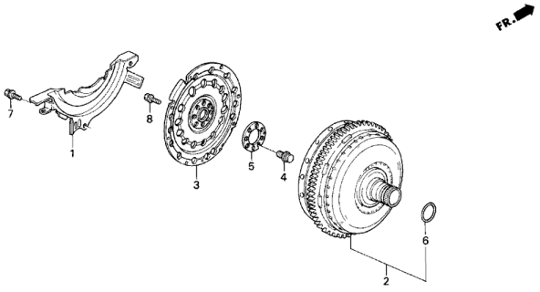 1998 Honda Odyssey Converter Assembly, Torque Diagram for 26000-PEA-305