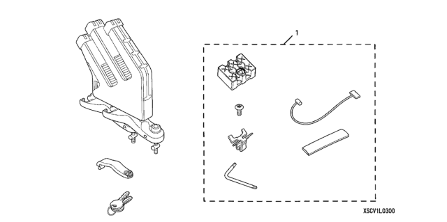 2006 Honda Odyssey 5 Door EXL-T (NAVIGATION) KA 5AT Snowboard Attachment Diagram
