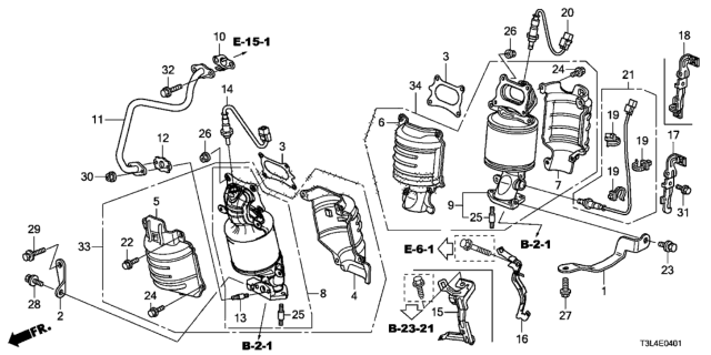 2014 Honda Accord Converter (V6) Diagram