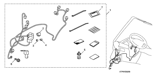 2014 Honda Crosstour Remote Engine Starter Attachment Diagram