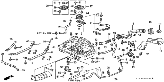 1997 Honda CR-V Cover, Valve (Two-Way) Diagram for 17372-S10-A01