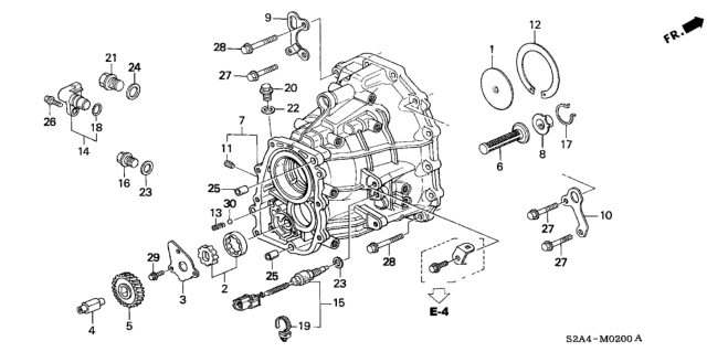 2005 Honda S2000 2 Door S2000 KA 6MT MT Transmission Case Diagram