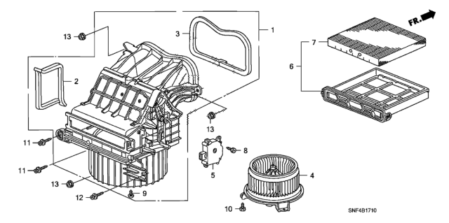 2007 Honda Civic Heater Blower Diagram