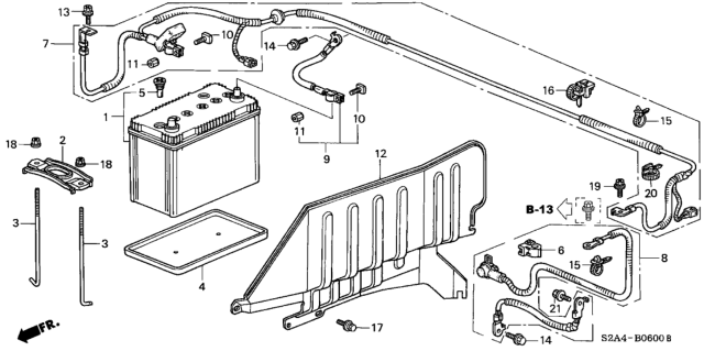 2003 Honda S2000 Battery Diagram