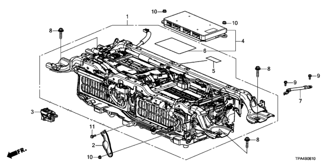 2020 Honda CR-V Hybrid Battery Pack Diagram