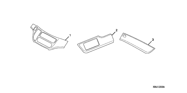 2006 Honda Odyssey 5 Door EXL-T KA 5AT Meter Panel and Dash Trim Diagram