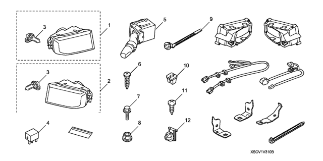 2008 Honda Element Foglight Kit Diagram