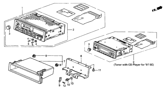 1996 Honda Accord Auto Radio Diagram