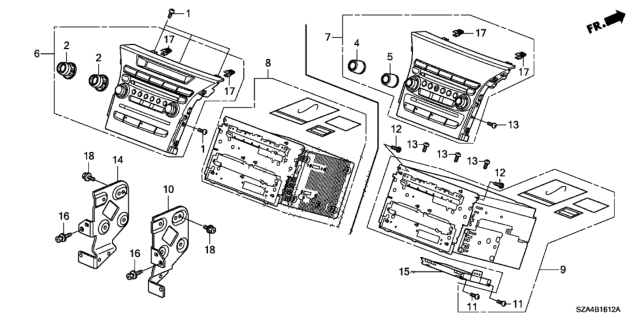 2013 Honda Pilot Unit Assy,Hdd Diagram for 39176-SZA-A92