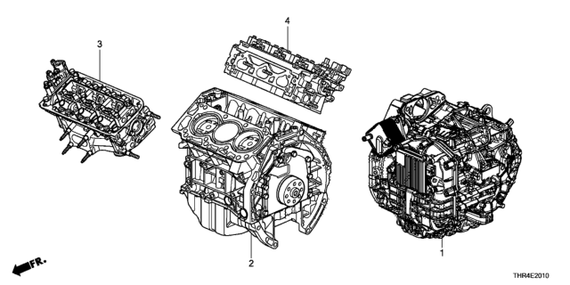 2018 Honda Odyssey Engine Assy. - Transmission Assy. Diagram