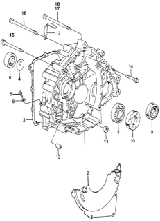 1981 Honda Accord Cover, Torque Converter Diagram for 21351-PA9-010