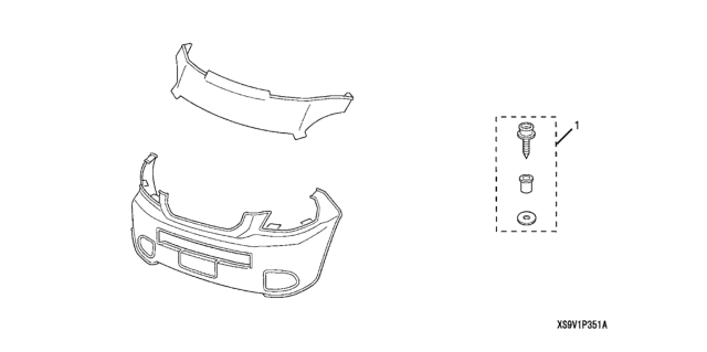 2003 Honda Pilot Nose Mask (Full) Diagram