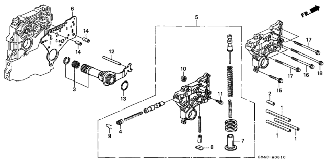 2000 Honda Accord Body Assy., Regulator Diagram for 27200-PCJ-000