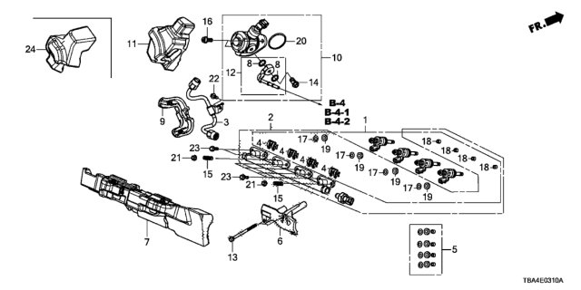 2017 Honda Civic Fuel Injector Diagram