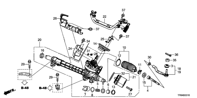 2012 Honda Civic Nut, Hex. (14MM) Diagram for 94002-14080-0S