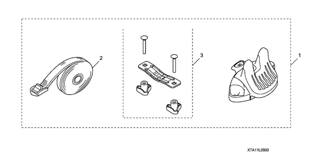 2012 Honda Crosstour Surfboard Attachment Diagram