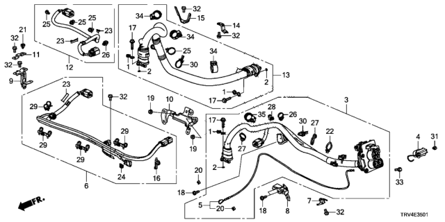 2019 Honda Clarity Electric Bracket A Diagram for 1F461-5WP-A00