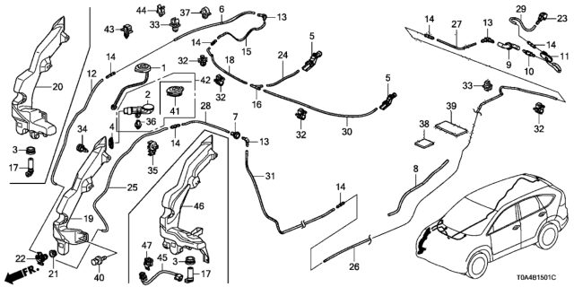 2016 Honda CR-V Windshield Washer Diagram