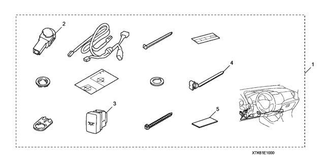 2010 Honda Fit Interior Ambient Lighting Diagram