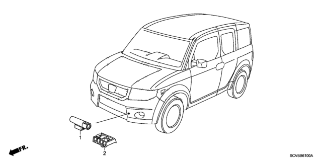 2011 Honda Element A/C Sensor Diagram