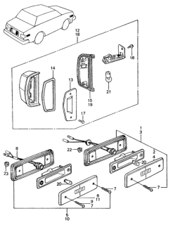1982 Honda Civic Screw, Tapping (3X22) Diagram for 33902-SA8-671