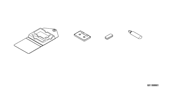 2003 Honda Accord 2 Door EX (V6) KL 5AT Cassette Cleaner Diagram