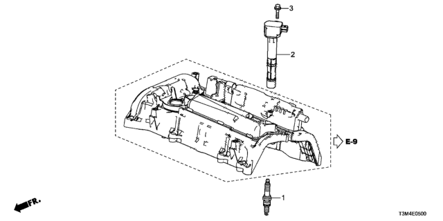 2017 Honda Accord Plug Hole Coil - Plug (L4) Diagram