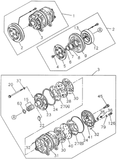 1996 Honda Passport A/C Compressor Diagram