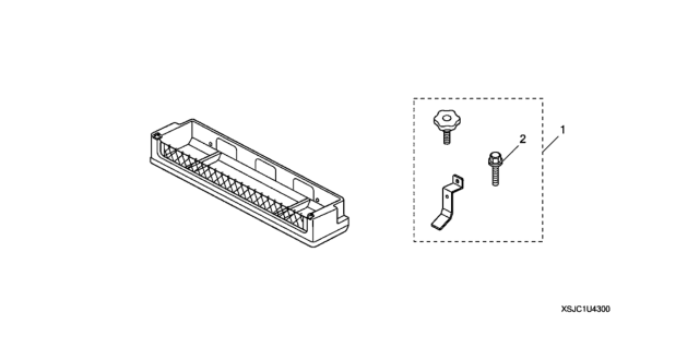 2014 Honda Ridgeline 4 Door RT KA 5AT Rear Under Seat Storage System Diagram