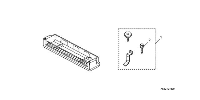 2014 Honda Ridgeline Rear Under Seat Storage System Diagram