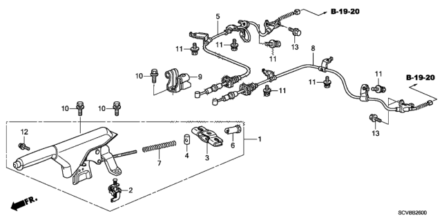 2011 Honda Element Parking Brake Diagram