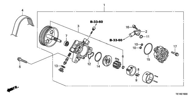 2012 Honda Accord P.S. Pump (L4) Diagram