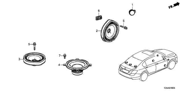 2017 Honda Accord Speaker Diagram