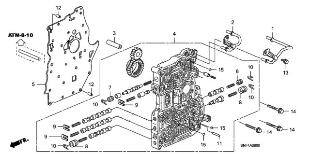 2008 Honda Civic Main Valve Body Diagram