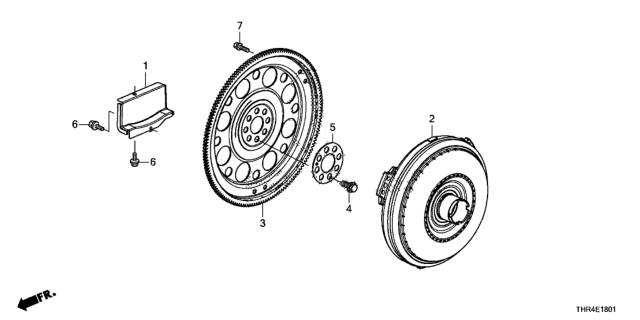 2019 Honda Odyssey Torque Converter (10AT) Diagram