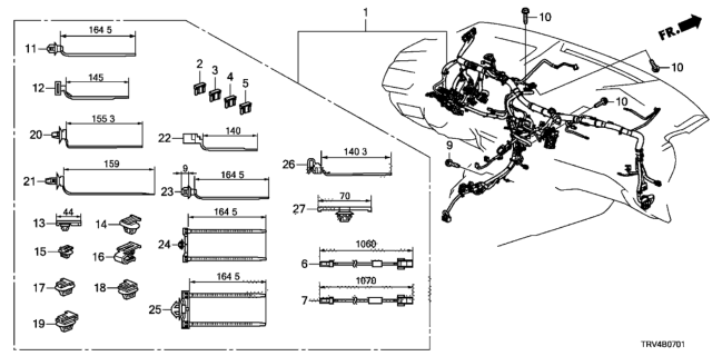 2017 Honda Clarity Electric 4 Door TRNG (CLARITY ELC) KA 1AT Wire Harness Diagram 2