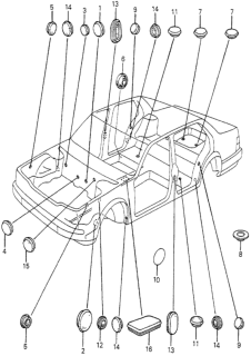 1982 Honda Accord Grommet Diagram