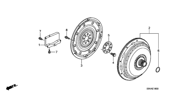 2008 Honda Pilot Converter, Torque Diagram for 26000-RYP-325