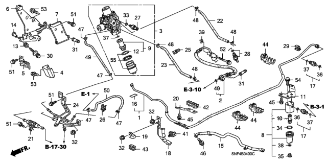 2009 Honda Civic Sensor Assembly, Pressure Fuel (2) Diagram for 37860-RNE-A01