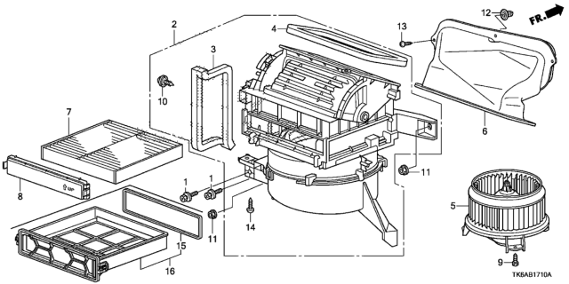 2013 Honda Fit Heater Blower Diagram