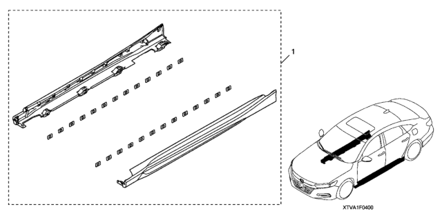 2021 Honda Accord Side Under Spoiler Diagram