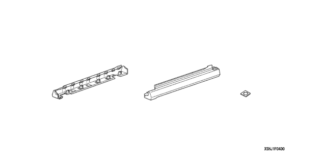 2007 Honda Odyssey Side Underbody Spoilers Diagram