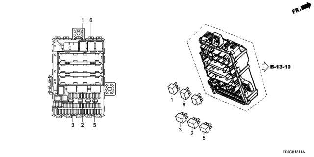 2014 Honda Civic Control Unit (Cabin) Diagram 2