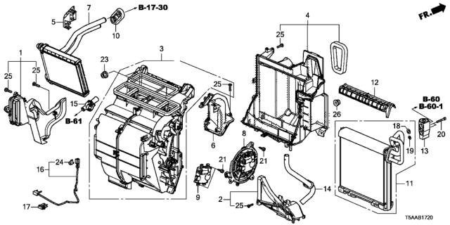 2019 Honda Fit Heater Unit Diagram