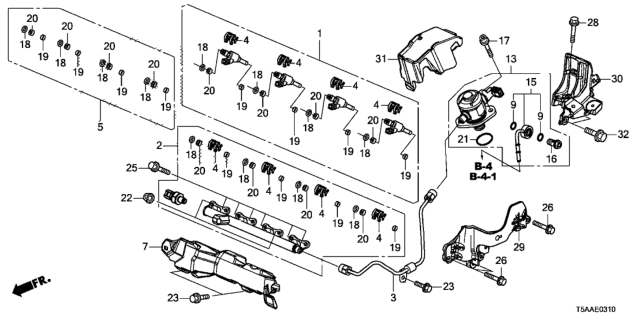 2019 Honda Fit Fuel Injector Diagram