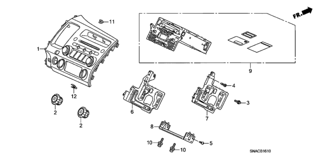 2011 Honda Civic Screw (M4X12) Diagram for 39104-SNA-A11