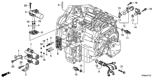 2012 Honda Crosstour AT Solenoid (L4) Diagram